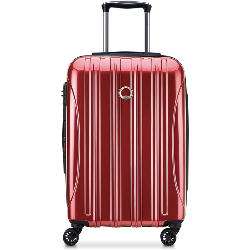 | DELSEY PARIS Helium Aero Hardside Expandable Luggage with Spinner Wheels, Brick Red, Carry-On 21 Inch | Suitcases