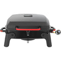 Megamaster 820-0065C 1 Burner Portable Gas Grill for Camping, Outdoor Cooking , Outdoor Kitchen, Patio, Garden, Barbecue with Two Foldable legs, Red + Black