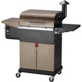 Z GRILLS Wood Pellet Grill Smoker with PID Controller, 8-in-1 Master Sear BBQ Grill, Auto Temperature Control, Huge Storage Cabinet Side Shelf with Tool Hooks, 572 sq in Cooking Area for Outdoor, 600D