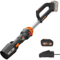 WORX Nitro WG543 20V Cordless Leaf Blower, Electric Blower with 410CFM &amp; 130MPH, Blowers for Lawn Care with 3.8 Lbs, Battery &amp; Charger Included