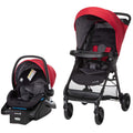 Safety 1st Smooth Ride Travel System Stroller and Car Seat OnBoard™ FLX Efficient Infant Car Seat Stroller and Infant Car Seat and Stroller Combo, Black Cherry
