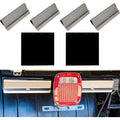 Buyers Products 8591100 Stainless Steel Mud Flap Clamps and RC30PPB 24" x 24" Inch Polymer Mudflaps, Mud Flaps and Hangers for Protection and Security, Hardware Included