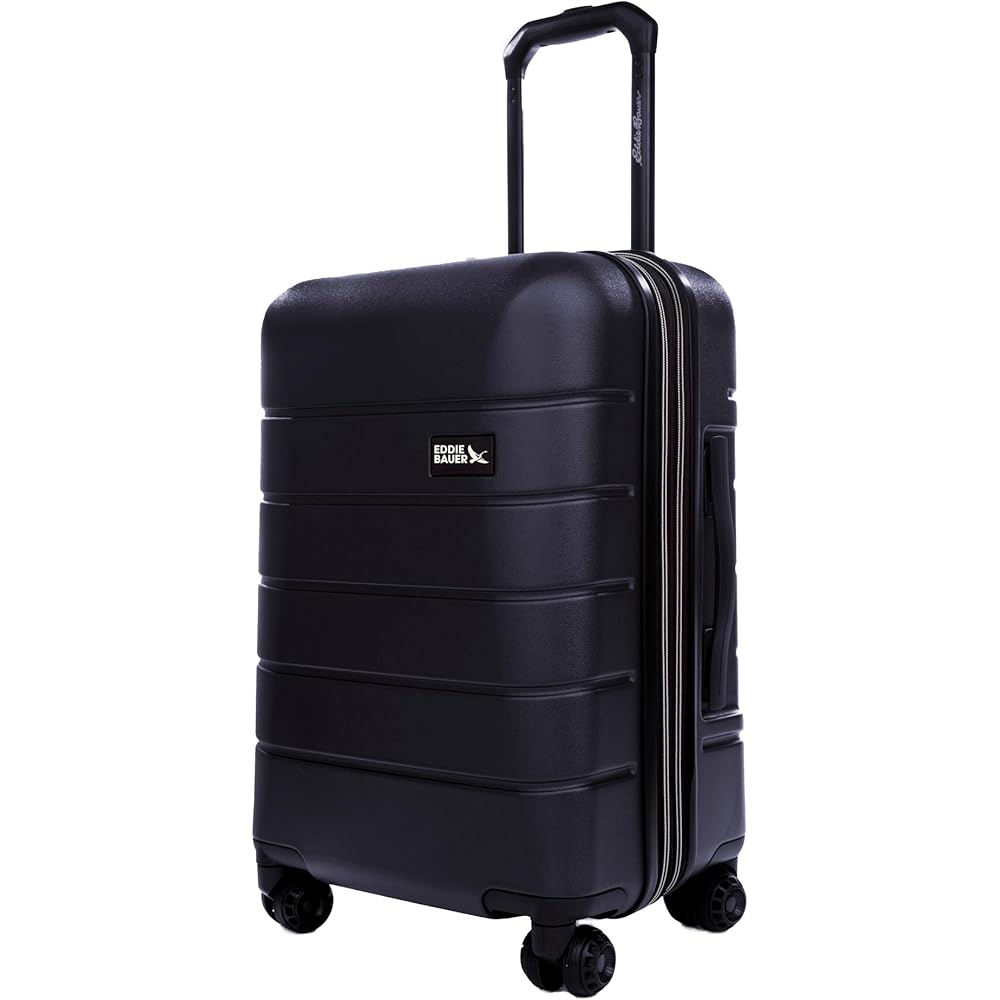 | Eddie Bauer Glacier Carry-On 22" Luggage | Hardside | Spinner Wheels | Expandable | Lightweight | Travel Essentials Storm Blue | Suitcases