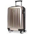 | World Traveler Contour Hardside Expandable Spinner Luggage, Champagne, 20-inch | Suitcases