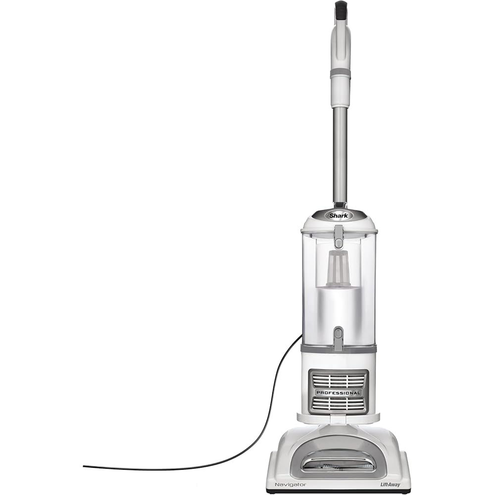 Shark | Upright Vacuum Cleaner | Navigator Lift-Away | Swivel Steering | HEPA Filter | Vacuum for Pet Hair | Crevice Tool &amp; Dusting Brush Included | For Carpets &amp; Hard Floors | White/Silver | NV356E Upright Vacuums