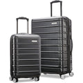 | Samsonite Omni 2 Hardside Expandable Luggage with Spinner Wheels, 2-Piece Set (19/24), Midnight Black | Luggage Sets