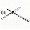 Solrixsolu - 1/2" Drive X-Torq Torque Wrench 60–100 lb-ft, 4 Settings + 2 Flip Sockets