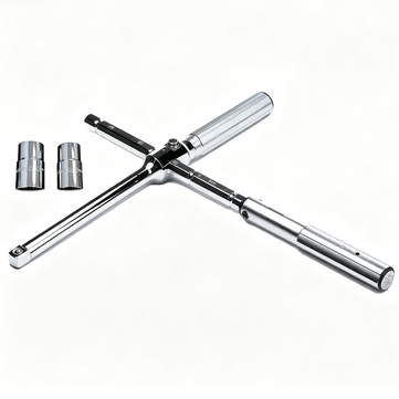Solrixsolu - 1/2" Drive X-Torq Torque Wrench 60–100 lb-ft, 4 Settings + 2 Flip Sockets