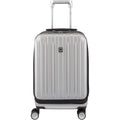 | DELSEY PARIS Titanium Hardside Expandable Luggage with Spinner Wheels Carry-On Luggage, Silver, Carry-On 19 Inch | Suitcases