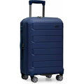 | Traveler's Choice Pagosa Indestructible Hardshell Expandable Spinner Luggage, Navy, 22" Carry-on | Luggage