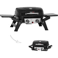 Royal Gourmet GT2005 2 Burner Portable Propane Gas Grill with Foldable Side Tables &amp; Foldable Support Legs, Tabletop Gas Grill with Warming Rack for Outdoor Cooking &amp; Grilling, Black