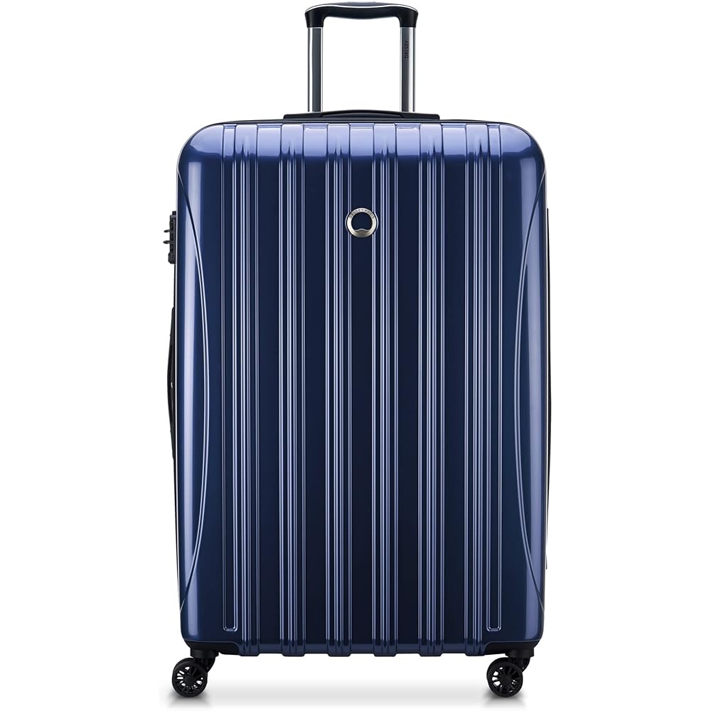 | DELSEY PARIS Helium Aero Hardside Expandable Luggage with Spinner Wheels, Blue Cobalt, Checked-Large 28 Inch | Suitcases