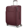 | Samsonite Lineate DLX Softside Expandable Luggage with Spinner Wheels, Merlot, Medium Checked | Carry-Ons