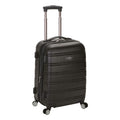 | Rockland Melbourne Hardside Expandable Spinner Wheel Luggage, Black, Carry-On 20-Inch | Carry-Ons