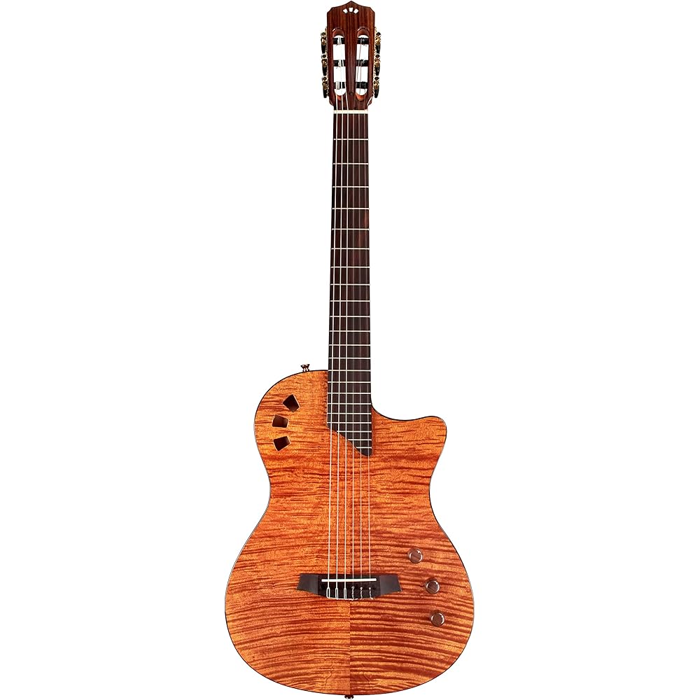 Cordoba Music Group 6 String Semi-Hollow-Body Electric Guitar, Right, Natural Amber (COD STAGE AM)