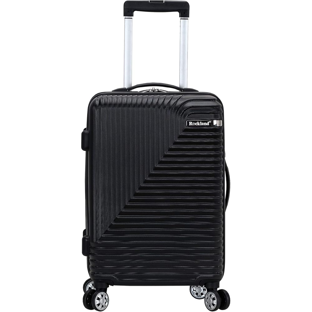 | Rockland Star Trail Hardside Spinner Wheel Luggage, Black, Carry-On 20-Inch | Luggage